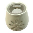 Räuchergefäß Stövchen Ton Blume Sieb...